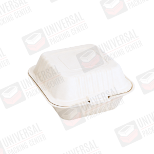 Contenedor Cuadrado Hueso Plástico de 6″x6″ con bisagra