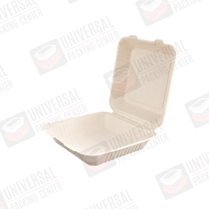 Contenedor Cuadrado Hueso Plástico de 8″x8″ con bisagra