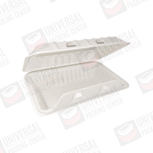 Contenedor Rectangular Hueso Plástico de 7″x4″ con bisagra